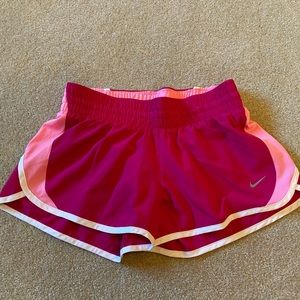 Nike running shorts pink